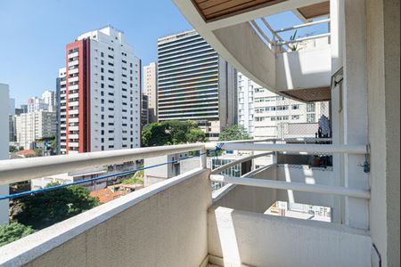 Varanda da Sala de apartamento para alugar com 1 quarto, 40m² em Bela Vista, São Paulo