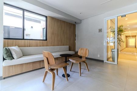 Studio para alugar com 25m², 1 quarto e sem vaga Studio para alugar com 25m², 1 quarto e sem vagaHall Social