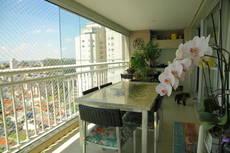 Varanda Gourmet da Sala de apartamento à venda com 3 quartos, 155m² em Nova Petrópolis, São Bernardo do Campo