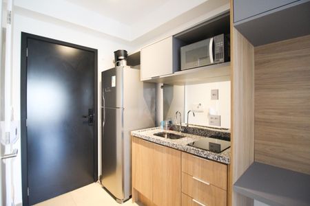 Cozinha de kitnet/studio à venda com 1 quarto, 28m² em Moema, São Paulo
