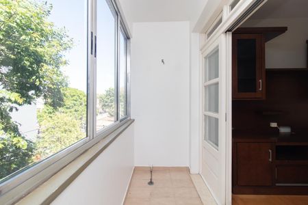 Varanda da Sala de apartamento à venda com 1 quarto, 53m² em Menino Deus, Porto Alegre