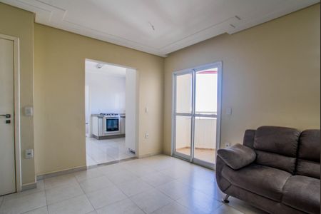 Sala de apartamento à venda com 3 quartos, 88m² em Vila Valparaíso, Santo André
