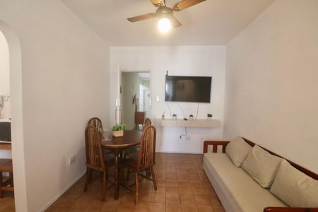 Sala de apartamento para alugar com 2 quartos, 55m² em Jardim Tres Marias, Guarujá