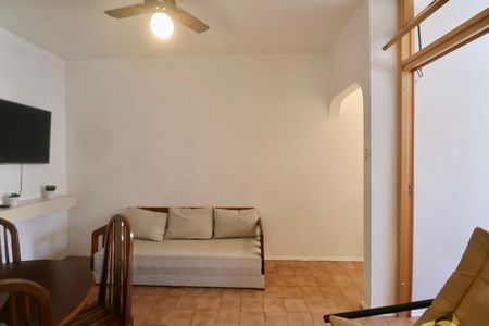 Sala de apartamento para alugar com 2 quartos, 55m² em Jardim Tres Marias, Guarujá