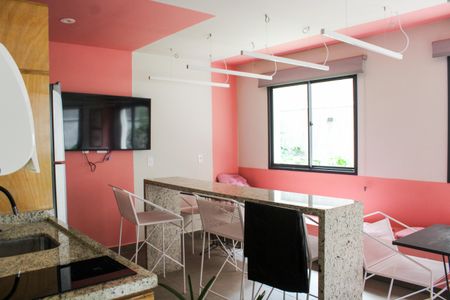 Studio para alugar com 25m², 1 quarto e sem vagaSalão de Festas