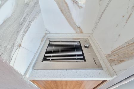 Varanda da Sala -churrasqueira  de apartamento à venda com 2 quartos, 57m² em Jardim Valdibia, São Bernardo do Campo