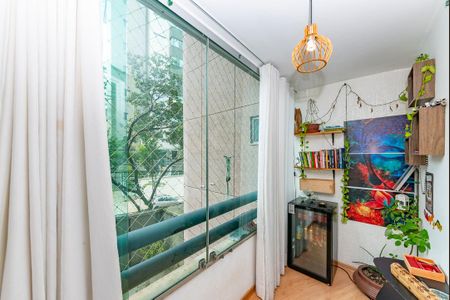 Varanda da Sala de apartamento à venda com 3 quartos, 110m² em Gutierrez, Belo Horizonte