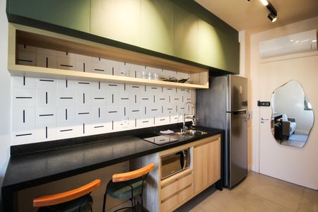 Studio para alugar com 24m², 1 quarto e sem vaga Studio para alugar com 24m², 1 quarto e sem vagaCozinha