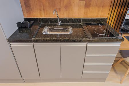 Studio à venda com 26m², 1 quarto e sem vaga Studio à venda com 26m², 1 quarto e sem vagaCozinha