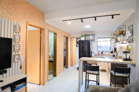 Sala de apartamento à venda com 2 quartos, 45m² em Vila Antonina, São Paulo