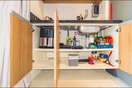 Studio para alugar com 34m², 1 quarto e sem vaga Studio para alugar com 34m², 1 quarto e sem vagaDetalhe - Cozinha