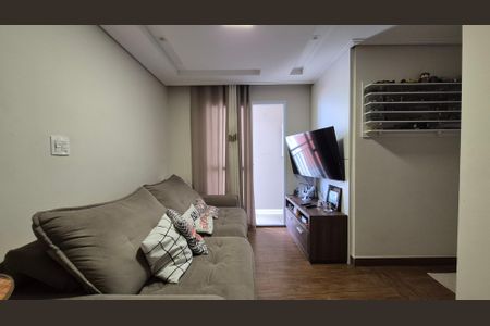 Sala de apartamento à venda com 2 quartos, 48m² em Parque Jaçatuba, Santo André