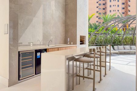 Apartamento à venda com 123m², 3 quartos e 2 vagasChurrasqueira