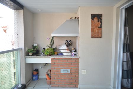 Varanda gourmet de apartamento à venda com 3 quartos, 102m² em Jardim, Santo André