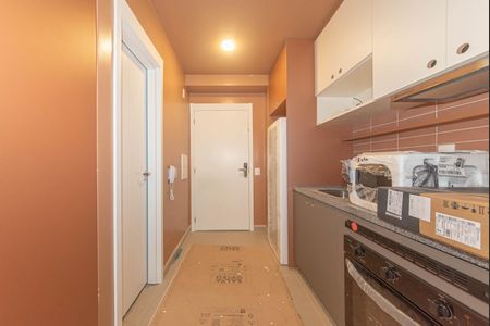 Cozinha de kitnet/studio para alugar com 1 quarto, 24m² em Vila Cordeiro, São Paulo