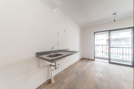 Cozinha de kitnet/studio para alugar com 1 quarto, 24m² em Vila Cordeiro, São Paulo