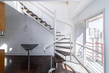 Sala de apartamento para alugar com 1 quarto, 75m² em Moema, São Paulo