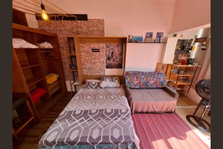 Sala/Quarto de apartamento para alugar com 1 quarto, 25m² em Lapa, Rio de Janeiro