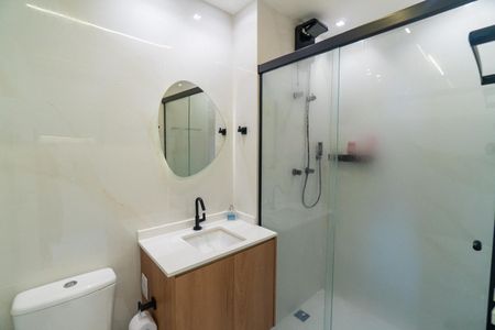 Banheiro de kitnet/studio à venda com 1 quarto, 25m² em Vila Clementino, São Paulo