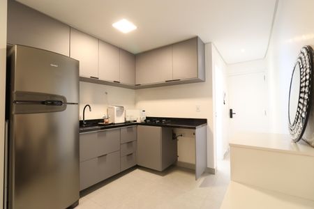 Cozinha  de apartamento à venda com 1 quarto, 37m² em Barra Funda, São Paulo