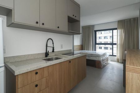 Sala / Quarto / Cozinha de apartamento para alugar com 1 quarto, 24m² em Independência, Porto Alegre