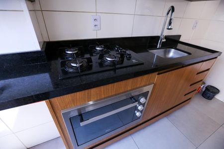 Apartamento para alugar com 42m², 2 quartos e 1 vagaDetalhe da cozinha