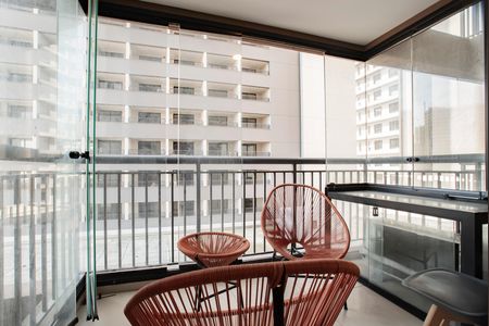 Studio para alugar com 32m², 1 quarto e sem vagaVaranda