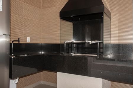 Studio para alugar com 32m², 1 quarto e sem vaga Studio para alugar com 32m², 1 quarto e sem vagaÁrea comum - Churrasqueira
