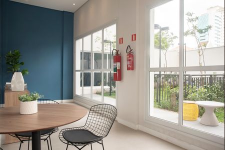 Studio para alugar com 32m², 1 quarto e sem vaga Studio para alugar com 32m², 1 quarto e sem vagaÁrea comum - Salão de festas