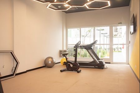 Studio para alugar com 32m², 1 quarto e sem vaga Studio para alugar com 32m², 1 quarto e sem vagaÁrea comum - Academia