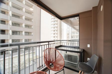 Varanda de kitnet/studio para alugar com 1 quarto, 32m² em Vila Clementino, São Paulo