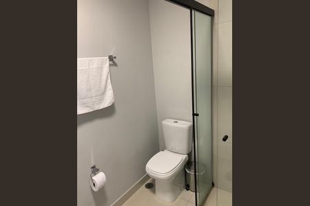 Banheiro de kitnet/studio à venda com 1 quarto, 27m² em Jardim das Acacias, São Paulo