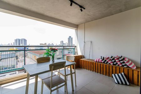 Studio à venda com 33m², 1 quarto e 1 vagaVaranda