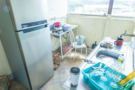 Cozinha de kitnet/studio para alugar com 1 quarto, 30m² em Canaa, Belo Horizonte