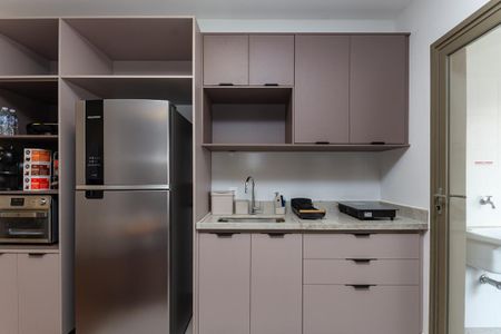 Studio à venda com 43m², 1 quarto e sem vagaCozinha Americana