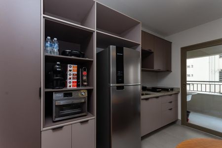 Studio à venda com 43m², 1 quarto e sem vagaCozinha Americana