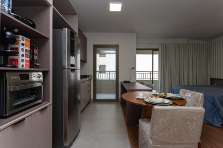 Studio à venda com 43m², 1 quarto e sem vagaCozinha Americana