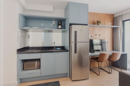 Studio para alugar com 28m², 1 quarto e sem vaga Studio para alugar com 28m², 1 quarto e sem vagaCozinha