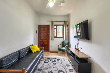 Sala de casa de condomínio para alugar com 1 quarto, 51m² em Aviação, Praia Grande