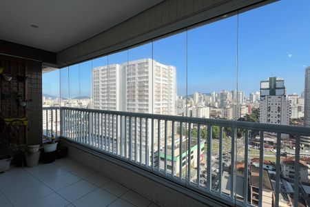 Varanda da Sala de apartamento para alugar com 3 quartos, 96m² em Encruzilhada, Santos