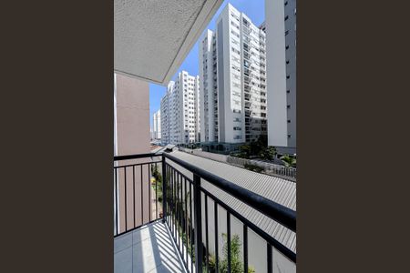 Varanda da Sala de apartamento para alugar com 1 quarto, 27m² em Brás, São Paulo