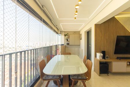 Varanda da Sala de apartamento à venda com 4 quartos, 105m² em Tatuapé, São Paulo