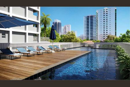 Studio à venda com 28m², 1 quarto e sem vaga Studio à venda com 28m², 1 quarto e sem vagaÁrea Comum - Piscina