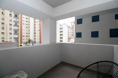 Studio à venda com 27m², 1 quarto e sem vagaVaranda