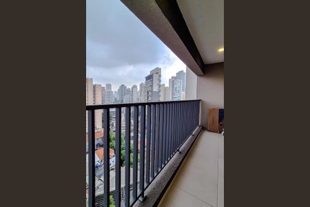 Varanda da Sala de apartamento para alugar com 1 quarto, 34m² em Pompeia, São Paulo