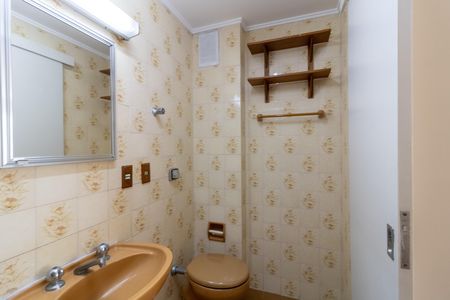 Banheiro da Suíte de apartamento à venda com 1 quarto, 42m² em Menino Deus, Porto Alegre