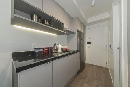 Studio para alugar com 28m², 1 quarto e sem vaga Studio para alugar com 28m², 1 quarto e sem vagaCozinha