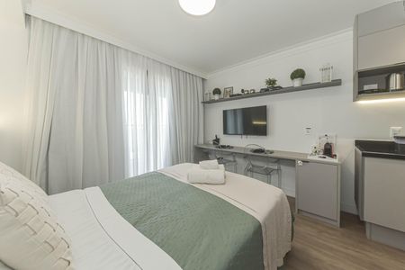 Studio para alugar com 28m², 1 quarto e sem vaga Studio para alugar com 28m², 1 quarto e sem vagaQuarto
