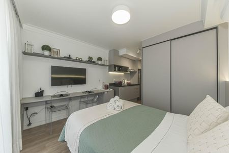Studio para alugar com 28m², 1 quarto e sem vaga Studio para alugar com 28m², 1 quarto e sem vagaQuarto