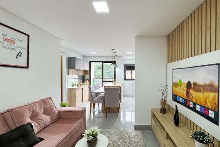 Sala de apartamento à venda com 2 quartos, 55m² em Jardim Vera Cruz, São Bernardo do Campo